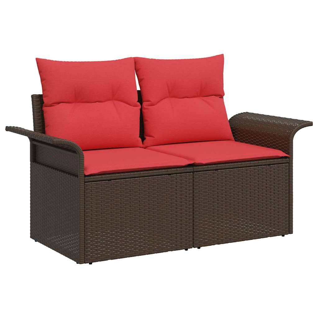 Vidaxl - Ensemble de canapé de jardin 11 pcs Marron Poly rotin vidaXL 3348360 - Image 5