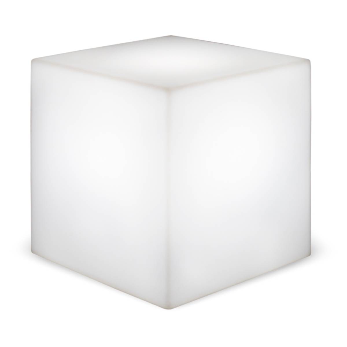 Cube lumineuse décorative 32 cm très résistante. Câble avec lumière LED blanc chaud. Fabriqué en Espagne. CUBY - Image 1