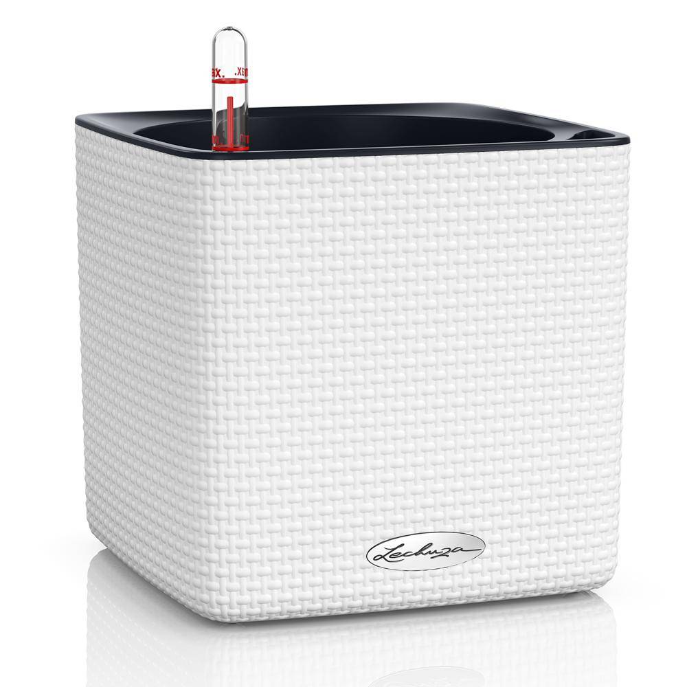 Lechuza - CUBE Color 16 - Kit Complet, blanc 16 cm Lechuza - Image 1