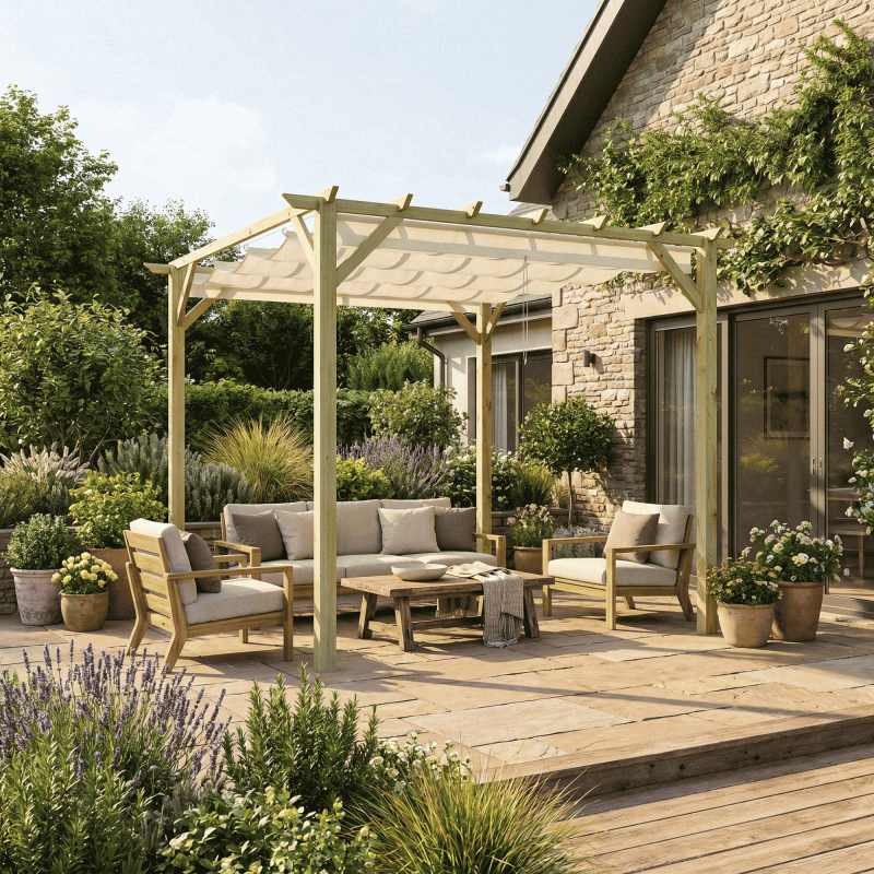 Cerland - PERGOLA BOIS 2,47X3X3M - Image 2