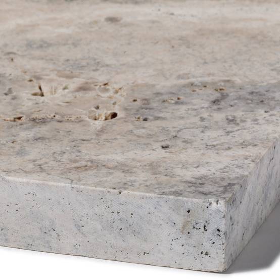 RO'MA Nature - Pas japonais Rectangle Travertin Gris Silver 61x33x3 cm (à l'unité) - RO'MA NATURE - Image 3