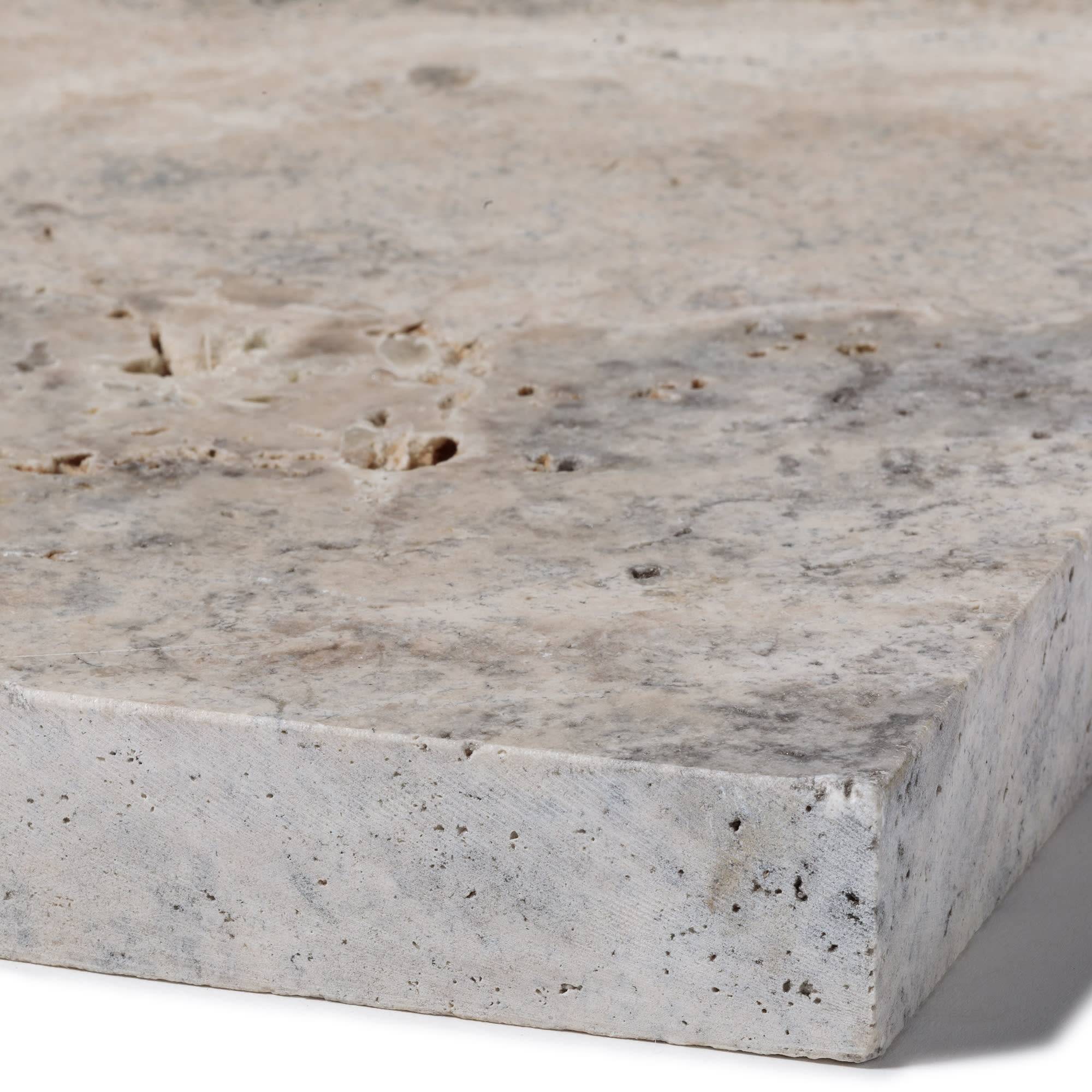 RO'MA Nature - Pas japonais Rectangle Travertin Gris Silver 61x33x3 cm (à l'unité) - RO'MA NATURE - Image 3