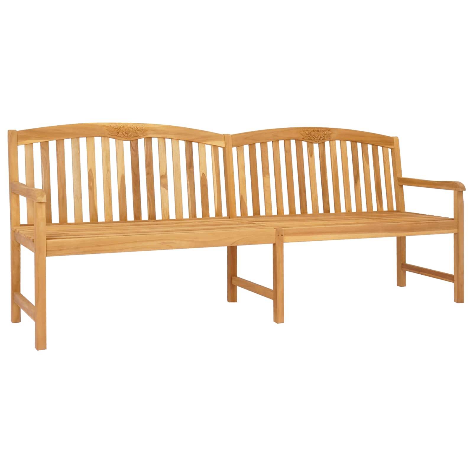 PANGIVO - Banc de jardin bois de teck naturel 228 x 60 x 90 cm - PANGIVO - Image 2