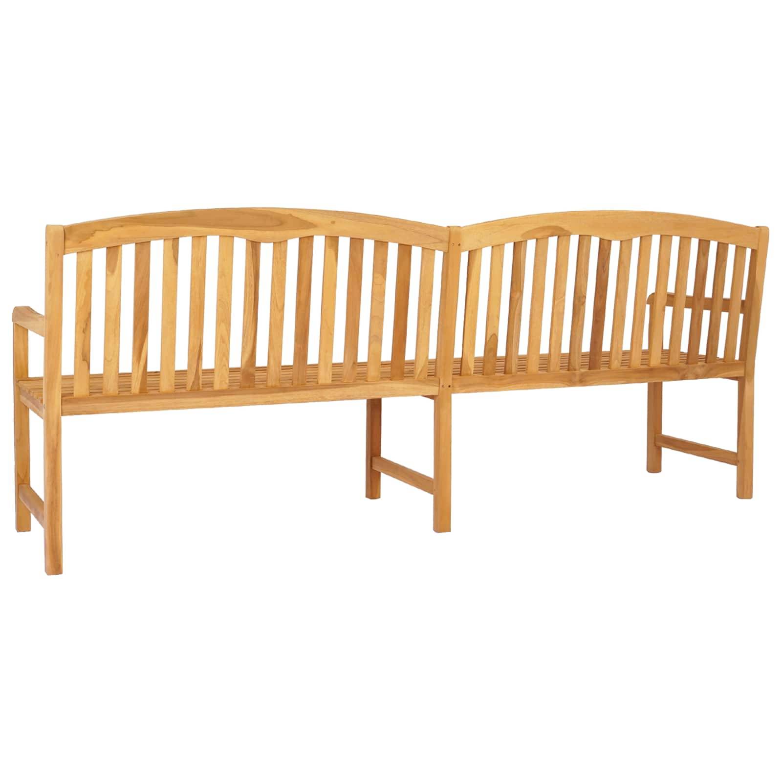 PANGIVO - Banc de jardin bois de teck naturel 228 x 60 x 90 cm - PANGIVO - Image 5