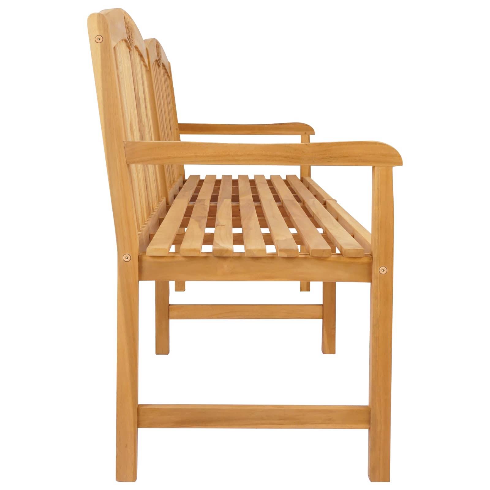 PANGIVO - Banc de jardin bois de teck naturel 228 x 60 x 90 cm - PANGIVO - Image 4