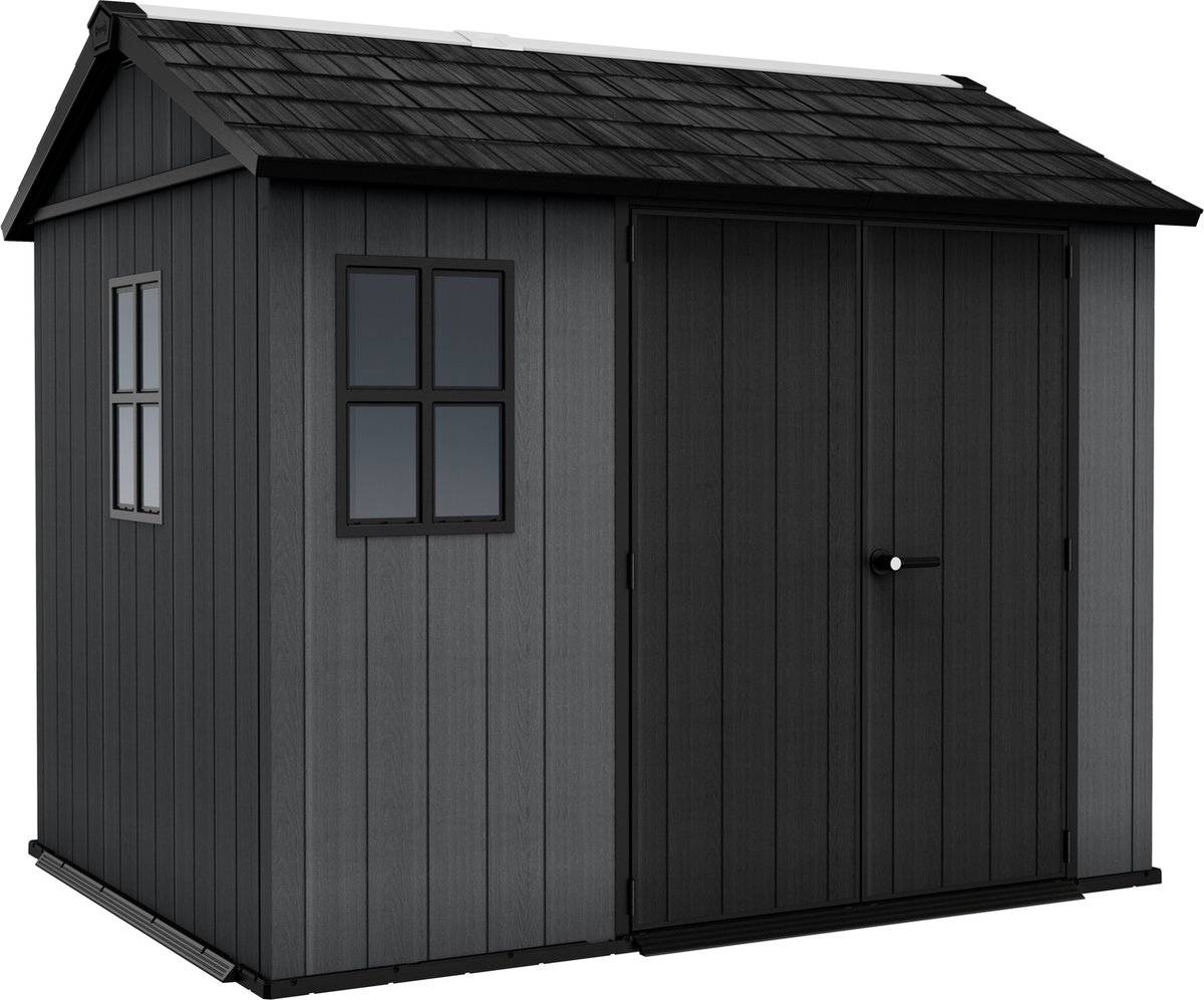 Keter - Abri de jardin Newton Plus 975 - 5,7 m² - Gris Aspect bois- KETER - Image 1