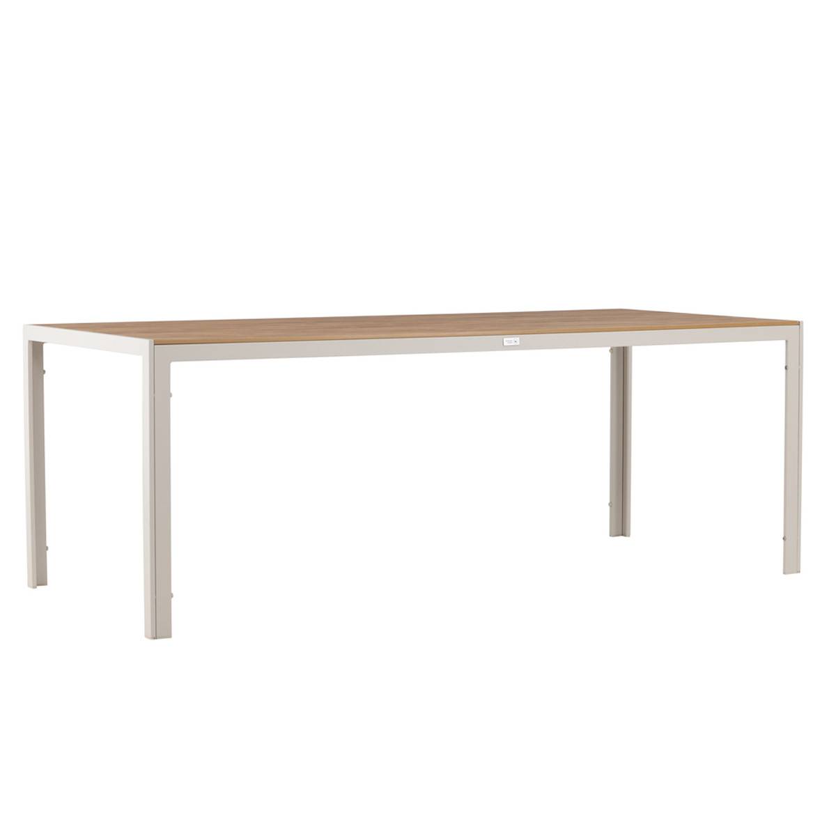 Paris Prix - Table de Jardin "Break" 205cm Beige & Naturel - Image 1