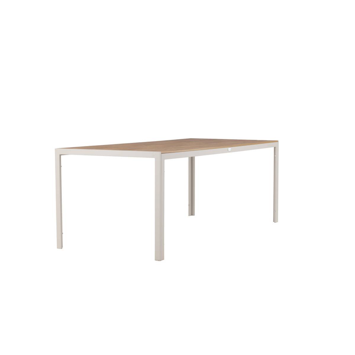 Paris Prix - Table de Jardin "Break" 205cm Beige & Naturel - Image 3