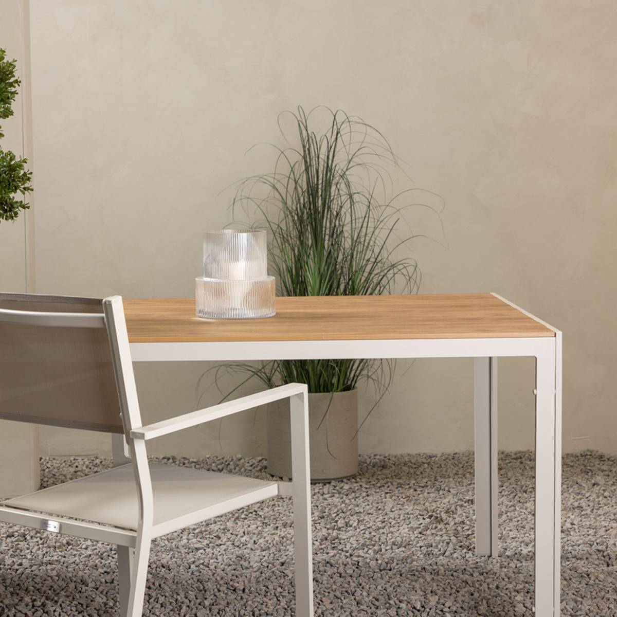 Paris Prix - Table de Jardin "Break" 205cm Beige & Naturel - Image 6