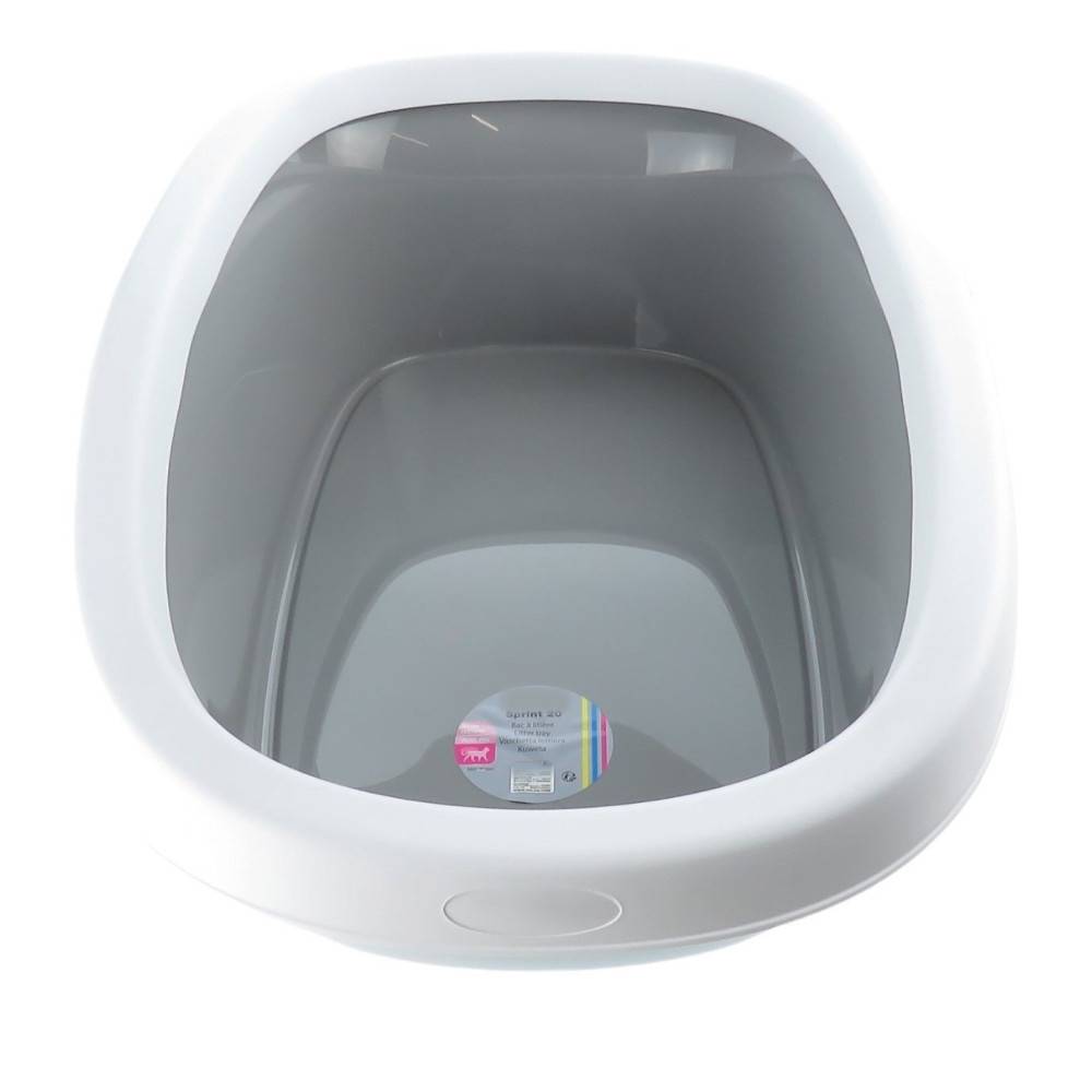 animallparadise - Bac a litière sprint 20, gris pierre 39 x 58 x 17 h  pour chat - Image 5