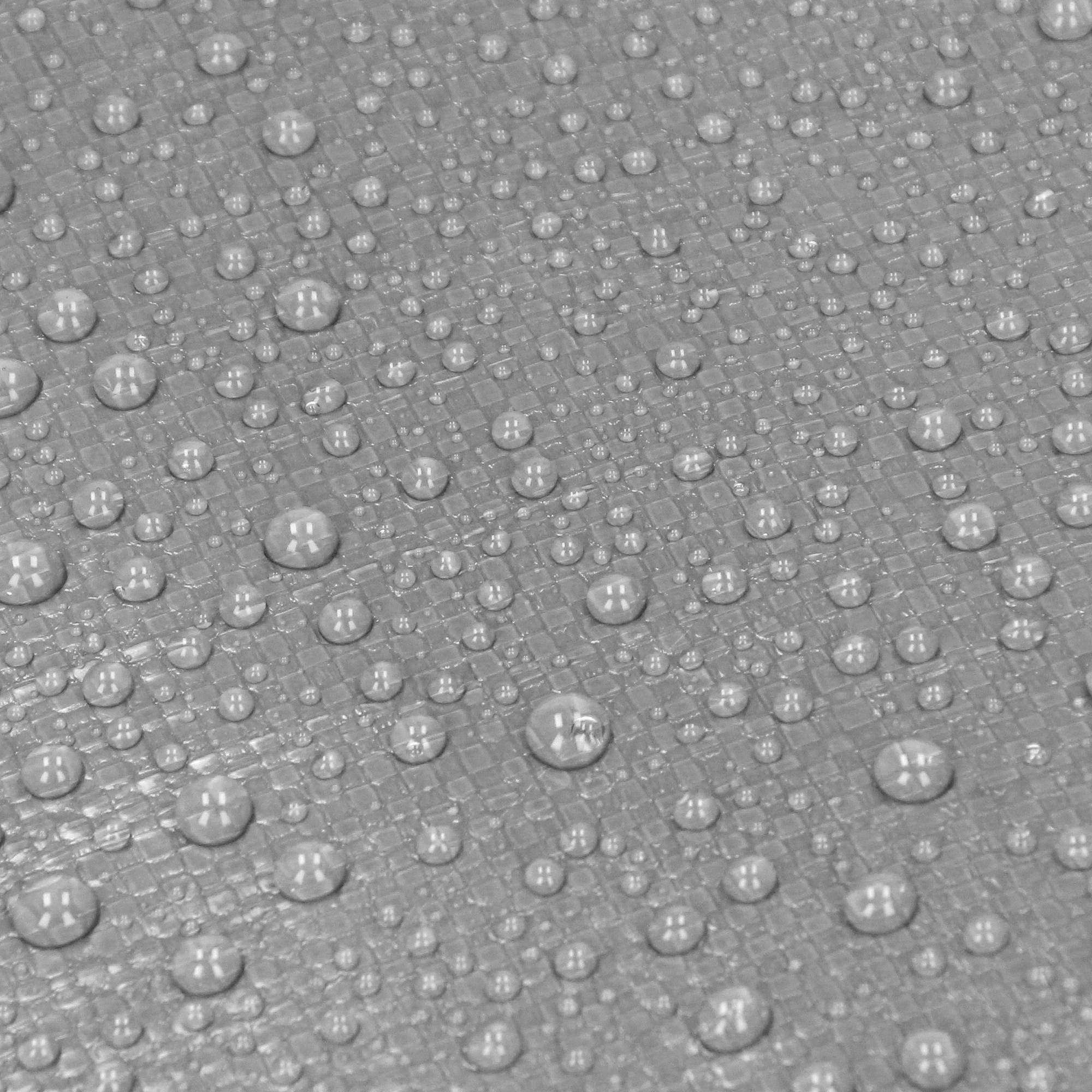 Ecd-Germany - Bâche de Protection Imperméable à l'Eau avec Oeillets - 1,5x6m 9m² 180g/m²- Polyéthylène PE Gris- Résistant à la Moisissure - Image 4