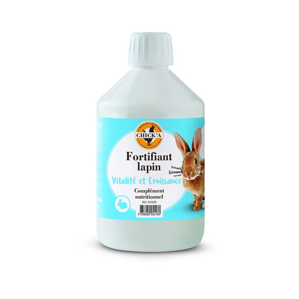 Chick'a - Aliment diététique complémentaire Fortifiant lapins CHICK'A 500mL