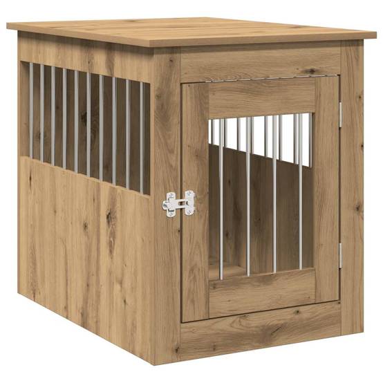 Niche plastique bois et acier marron 55 x 75 x 65 cm - Prolenta premium p371.4 - Image 1
