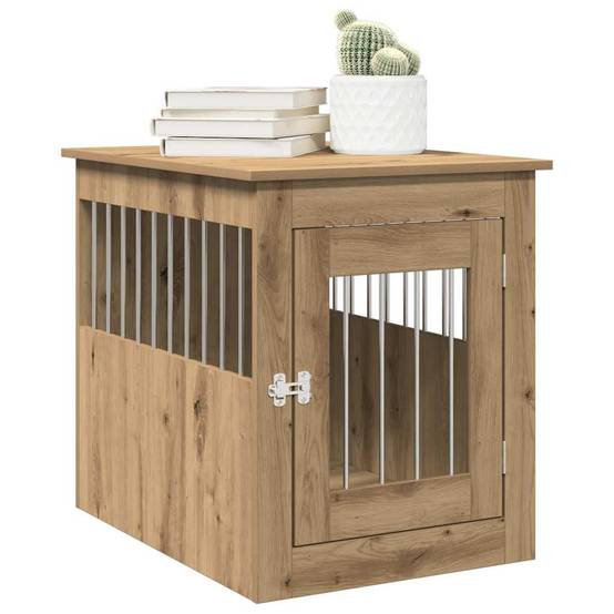 Niche plastique bois et acier marron 55 x 75 x 65 cm - Prolenta premium p371.4 - Image 3