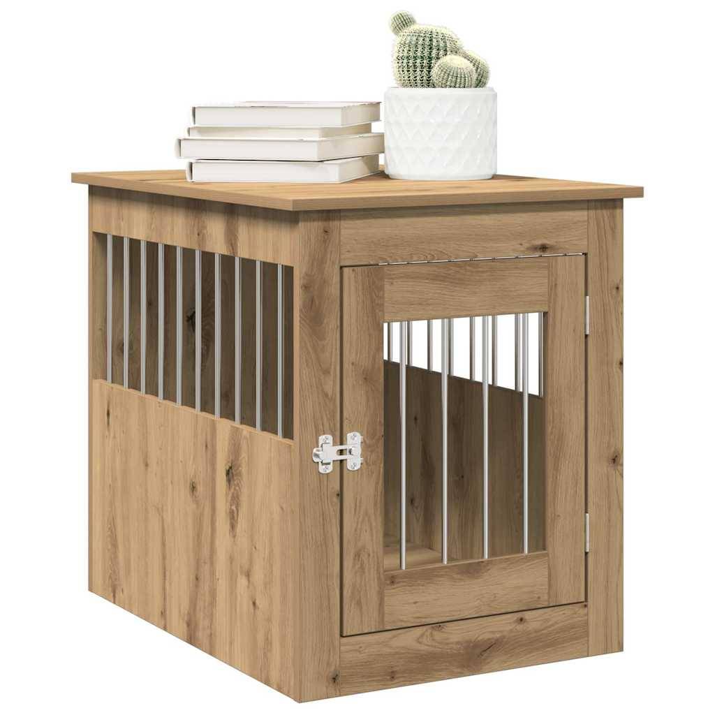 Niche plastique bois et acier marron  55 x 75 x 65 cm  - Prolenta premium p371.4 - Image 3