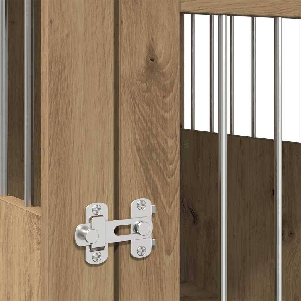 Niche plastique bois et acier marron  55 x 75 x 65 cm  - Prolenta premium p371.4 - Image 9
