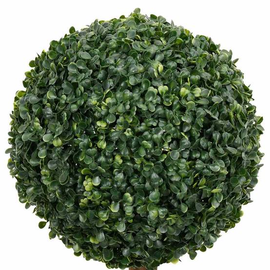 Buis artificiel polyéthylène et bois vert 25 x 25 x 119 cm - PANGIVO - Image 3
