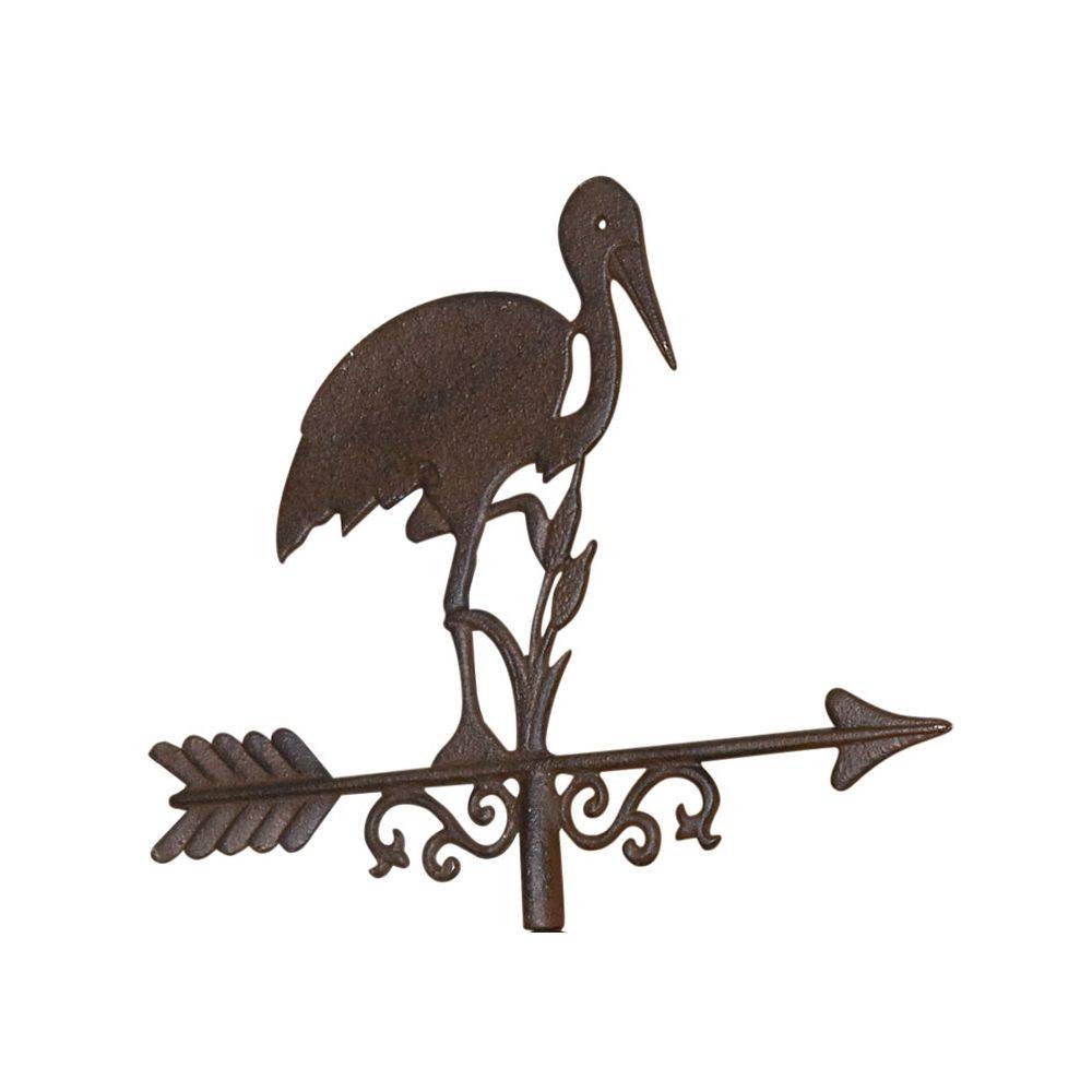 Aubry Gaspard - Girouette cigogne avec frise en fonte - Image 4