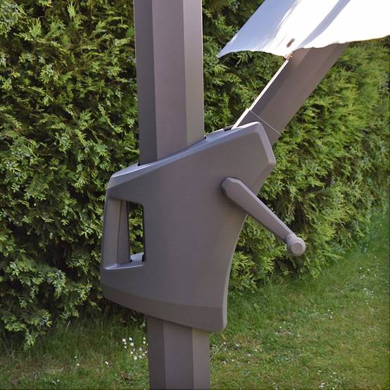 Parasol déporté écru 4x3 m Neptunia - Gecko Jardin - Image 4