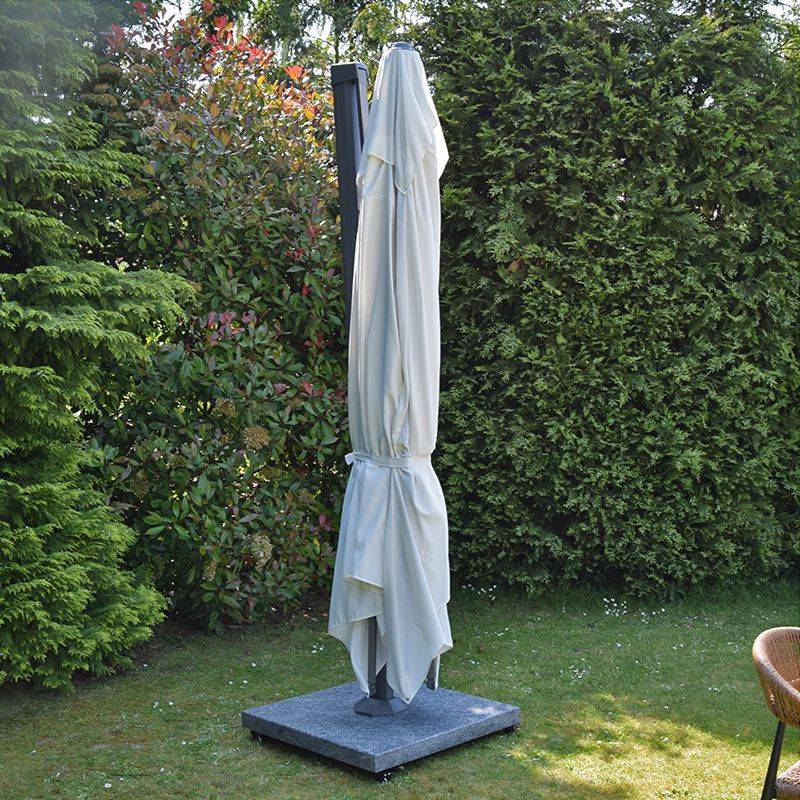 Parasol déporté écru 4x3 m Neptunia - Gecko Jardin - Image 3