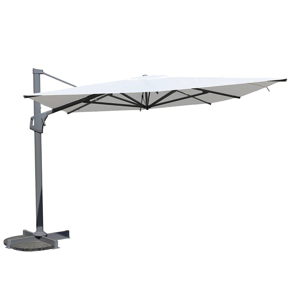 Parasol déporté écru 4x3 m Neptunia - Gecko Jardin - Image 2