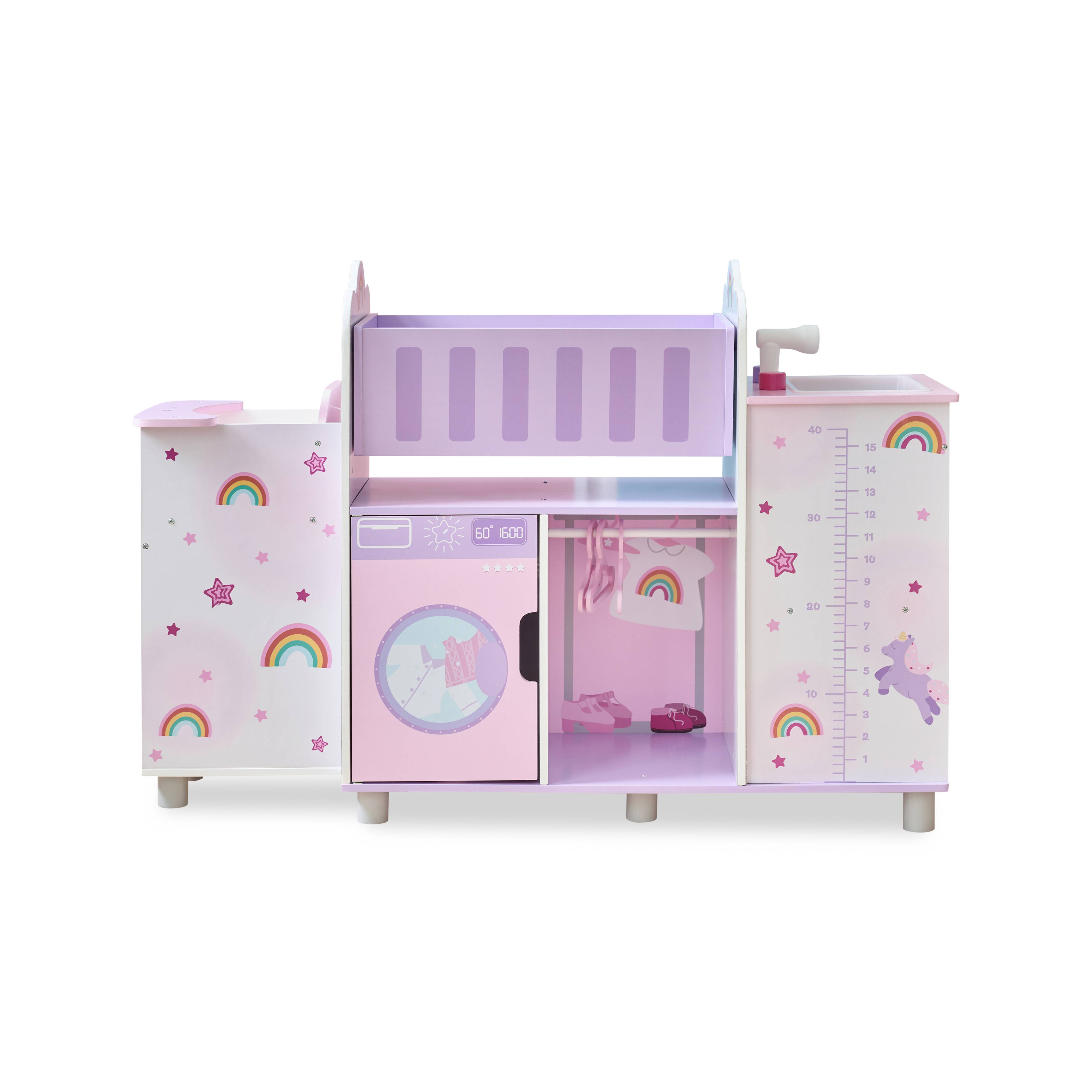 Nursery Poupée 6-en-1 en, Violet, Teamson Kids - Image 4