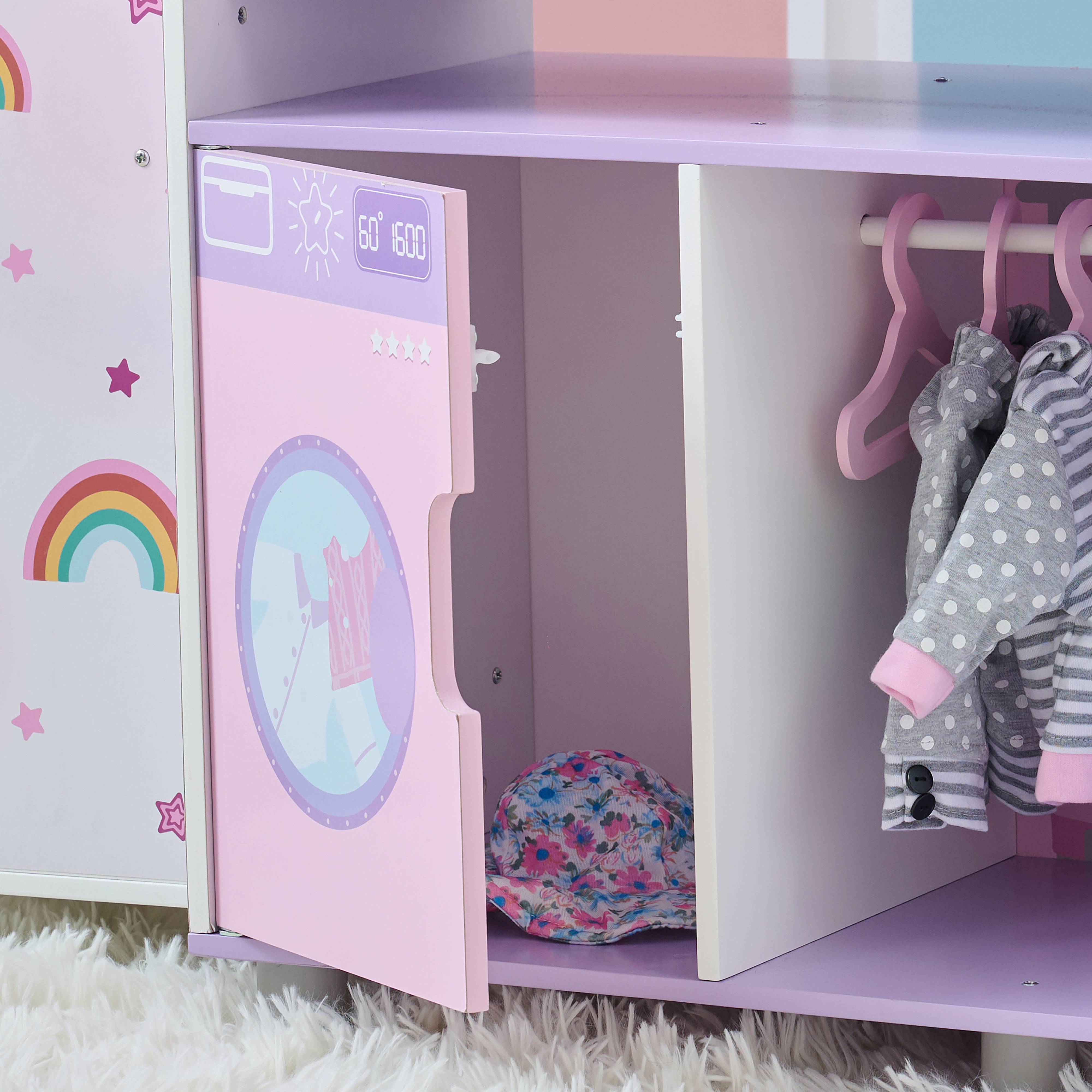 Nursery Poupée 6-en-1 en, Violet, Teamson Kids - Image 9