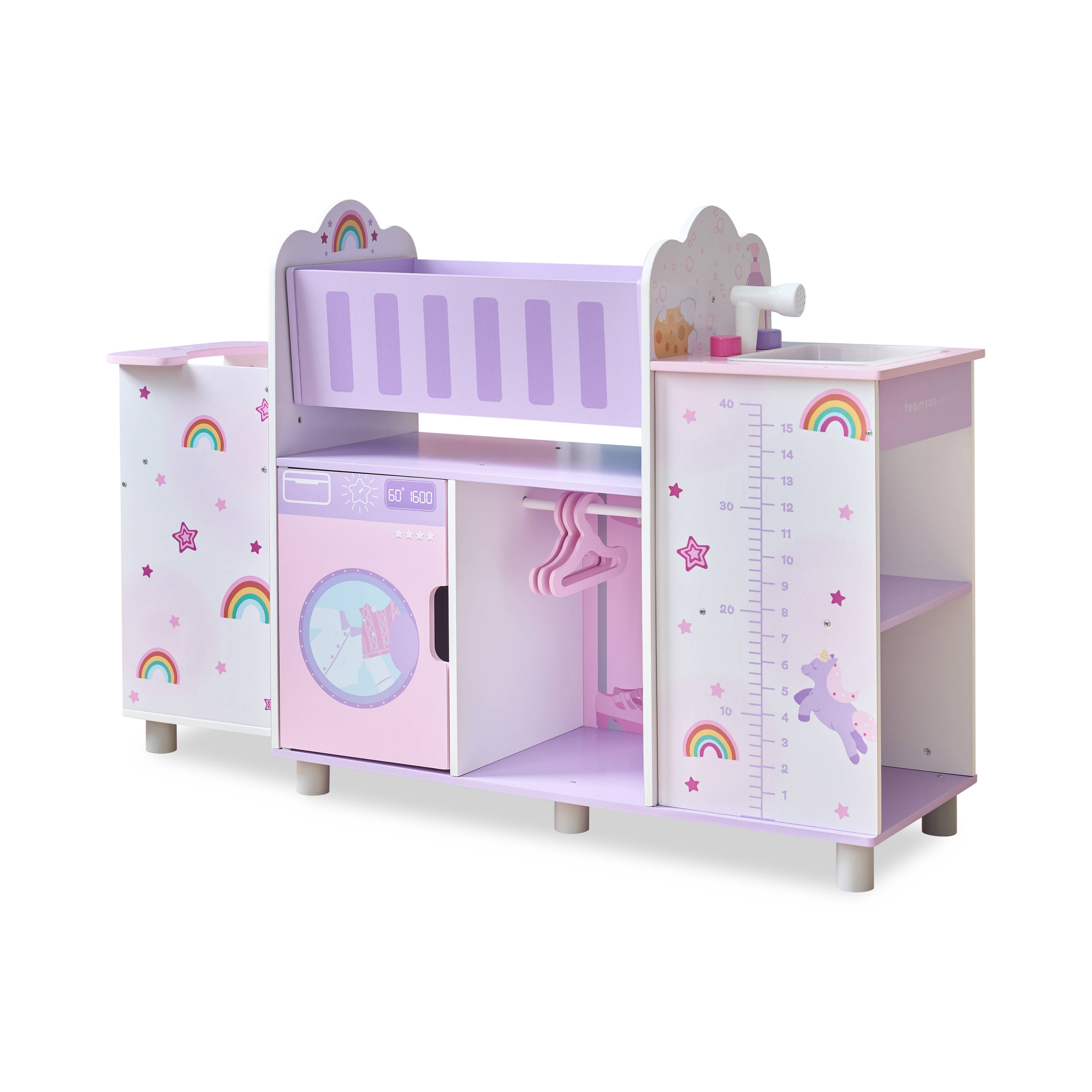 Nursery Poupée 6-en-1 en, Violet, Teamson Kids - Image 1