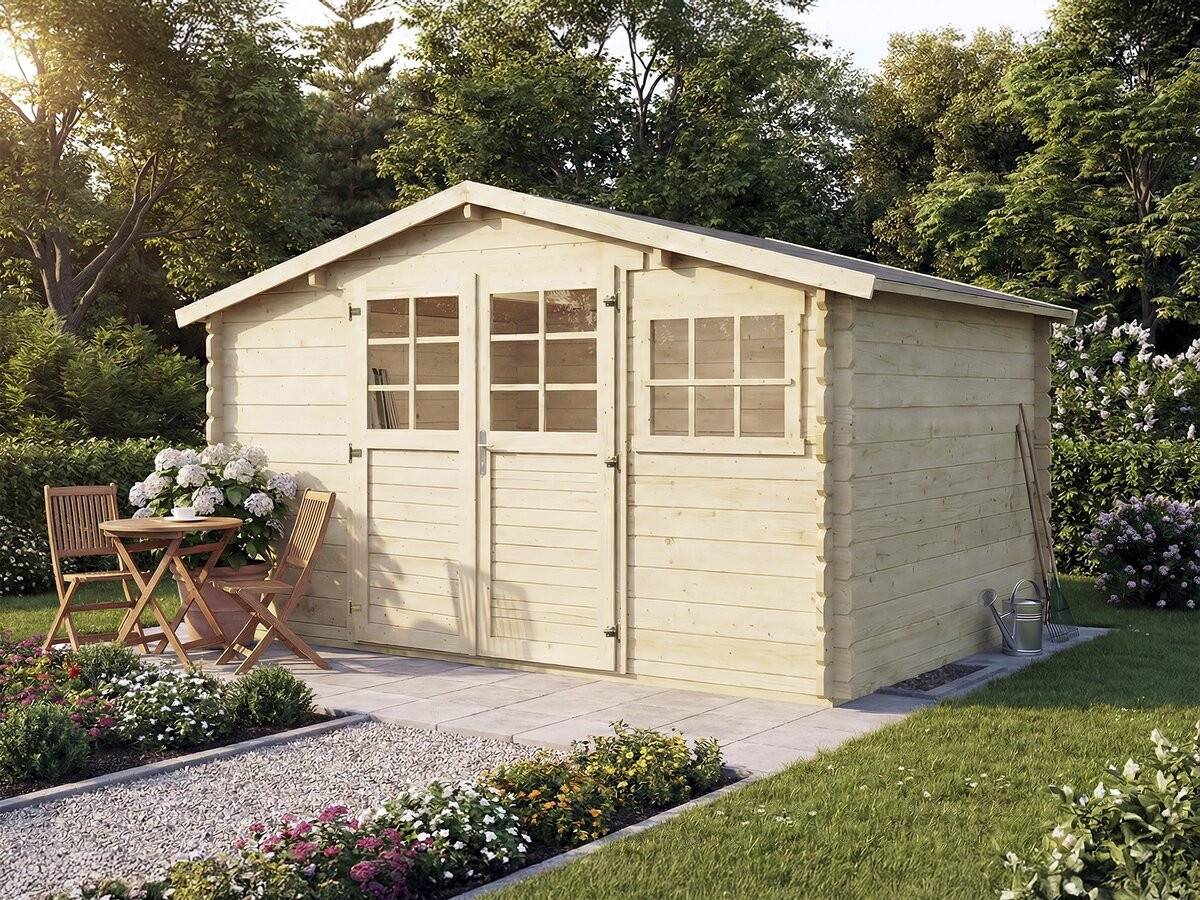 Abri De Jardin En Bois Traité Autoclave "belmont" - 12.53 M² - 34 Mm -habitat Et Jardin - Image 2