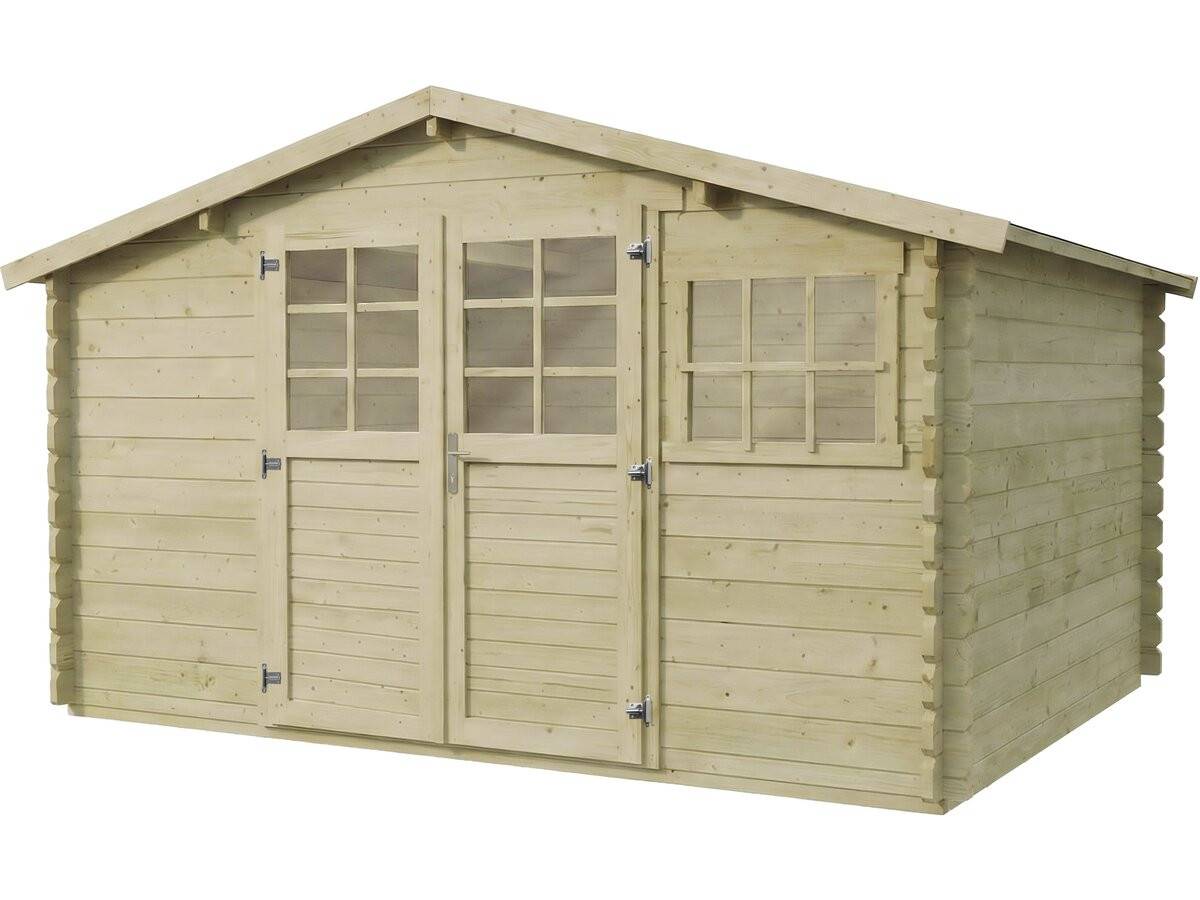 Abri De Jardin En Bois Traité Autoclave "belmont" - 12.53 M² - 34 Mm -habitat Et Jardin - Image 1