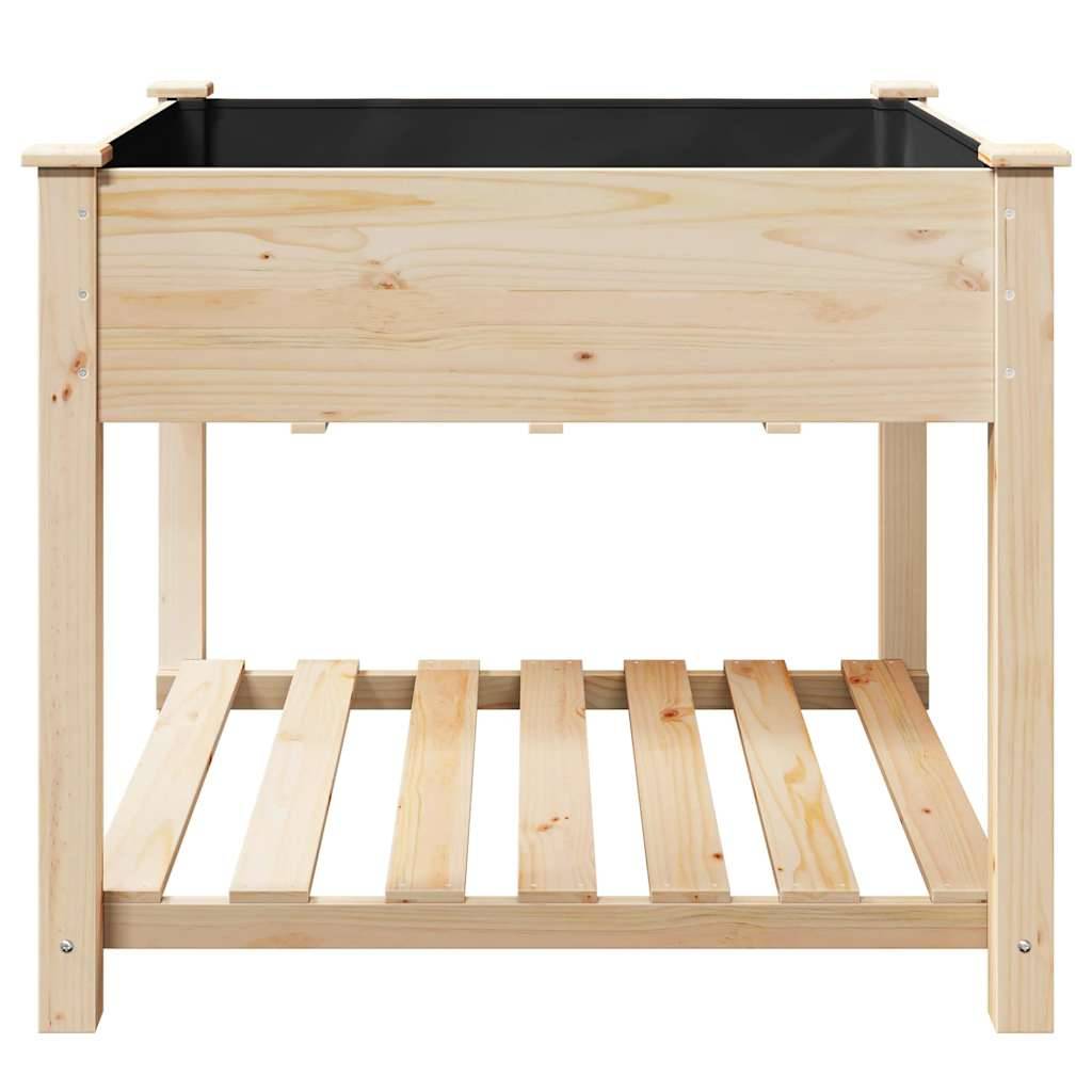 Cache-pot, Pot De Fleurs avec étagère Beige 90 x 90 x 76.5 cm g375 - Image 5