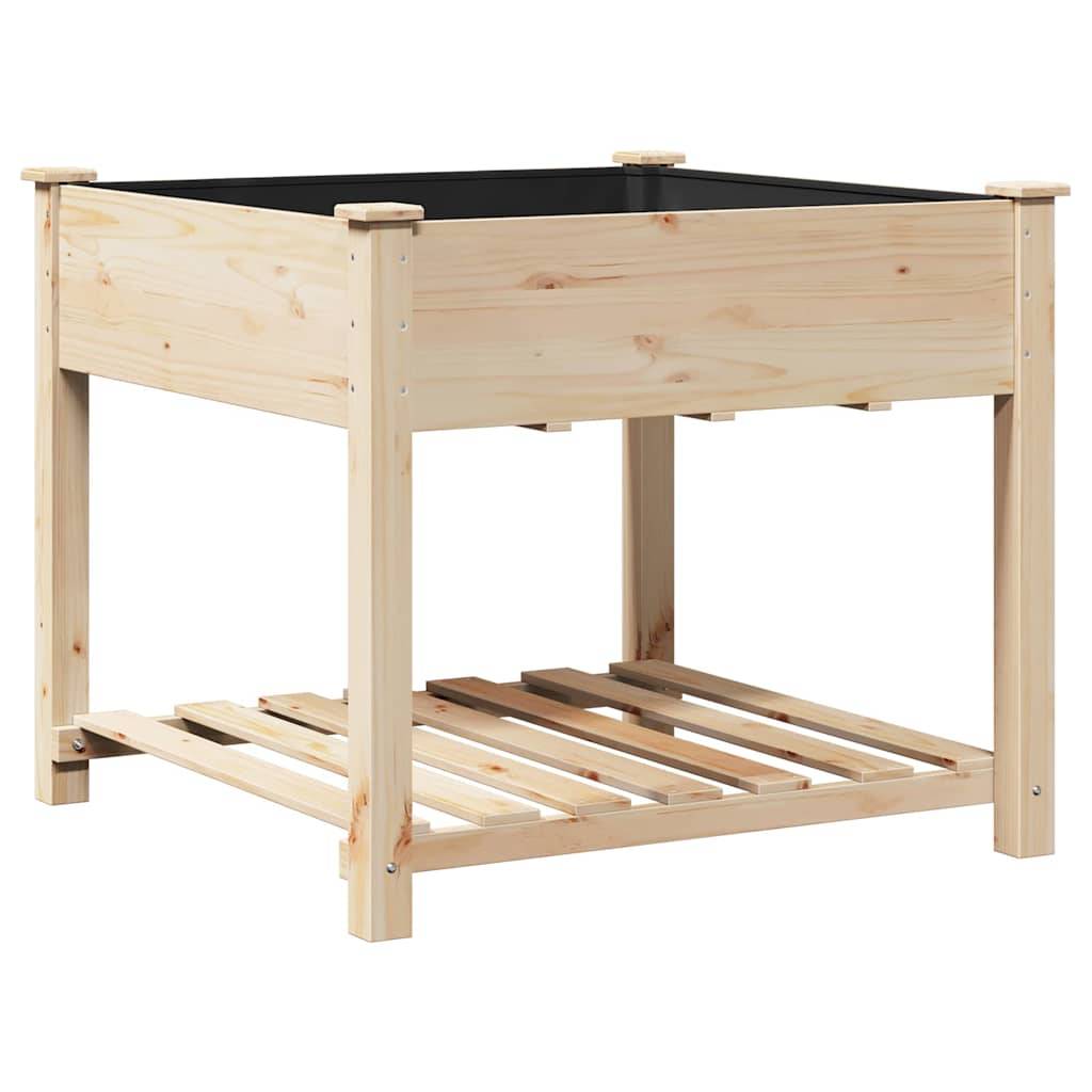 Cache-pot, Pot De Fleurs avec étagère Beige 90 x 90 x 76.5 cm g375 - Image 7