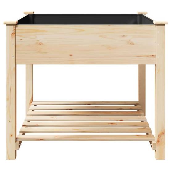 Cache-pot, Pot De Fleurs avec étagère Beige 90 x 90 x 76.5 cm g375 - Image 6