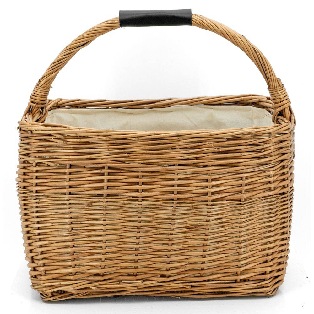 Aubry Gaspard - Panier rectangulaire en osier et coton - Image 3