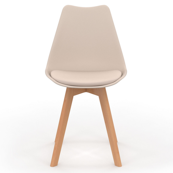 Lot de 6 chaises scandinaves SARA mix color gris foncé x2, terracotta x2, beige x2 - Image 3