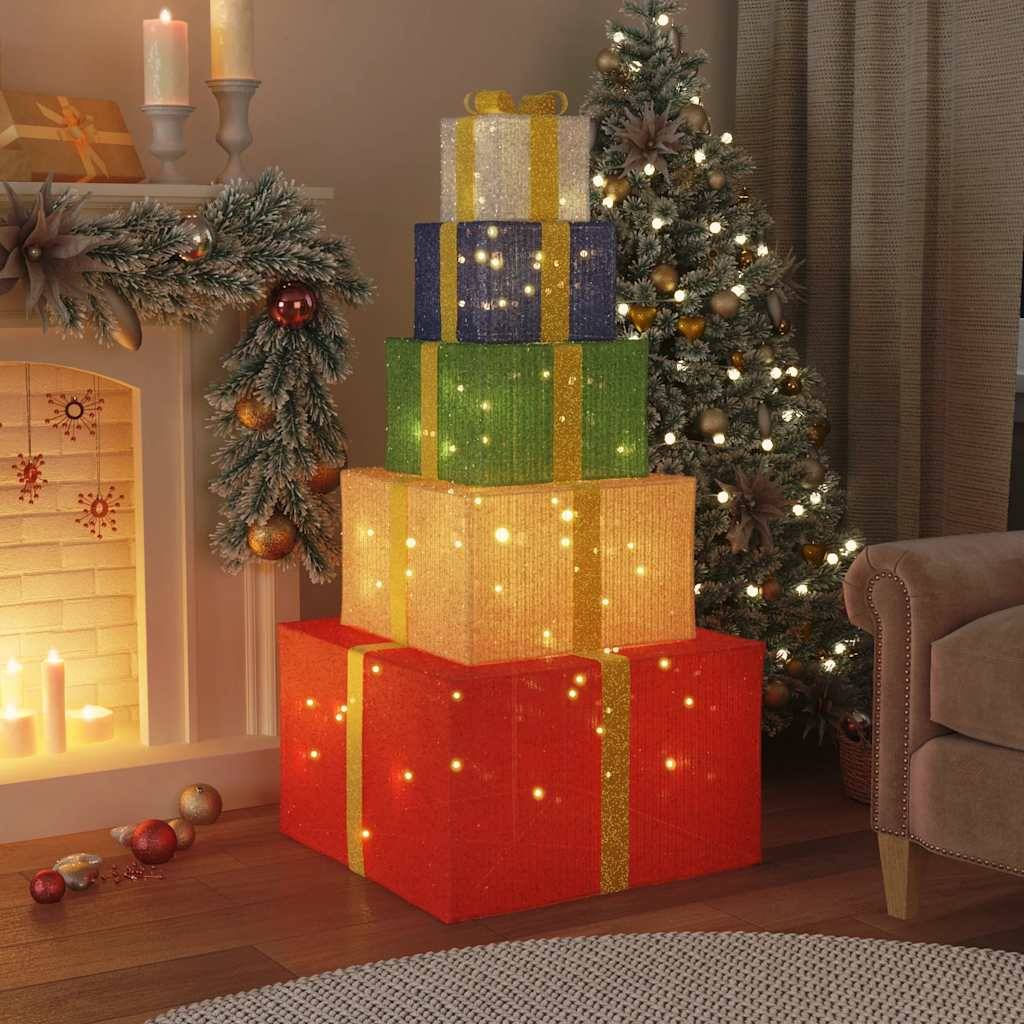Maison Chic - Boîte-cadeau de décoration de Noël - Décoration Pour Noël 250 LED blanc chaud-JU11970 - Image 2
