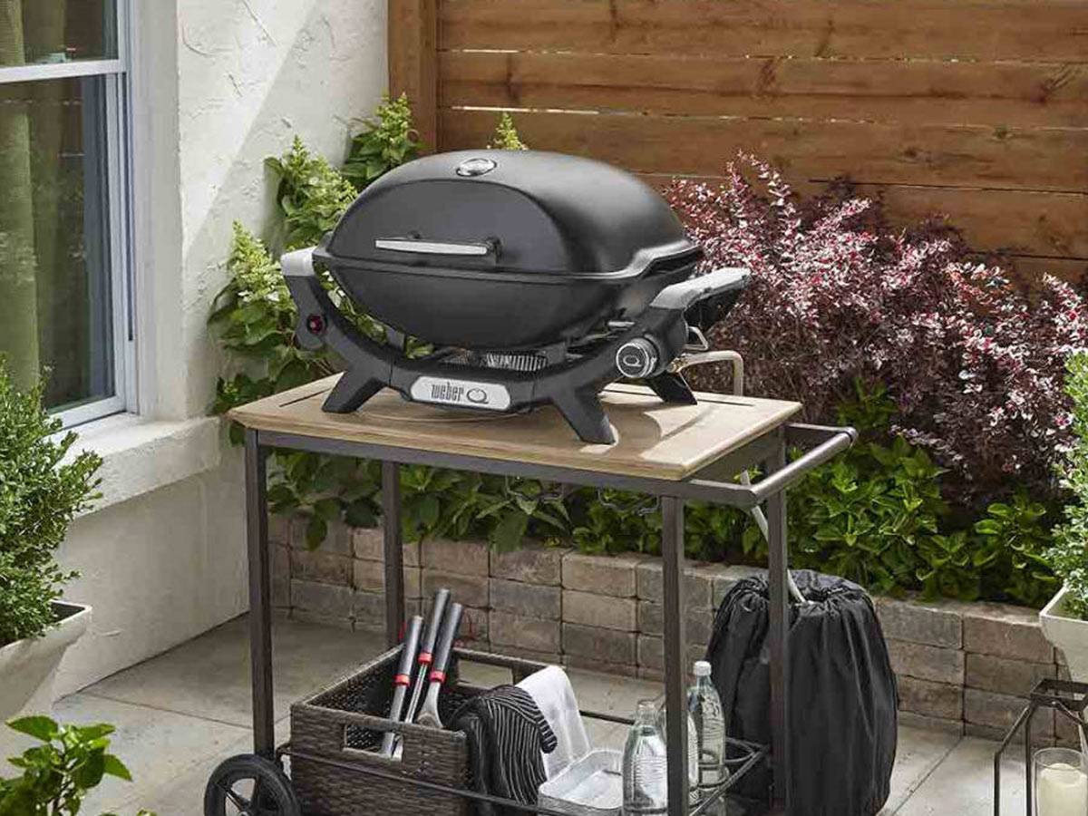Weber - Barbecue à gaz Q 2100N noir + Housse + Plan de travail + Plancha (1/2) - Weber - Image 10