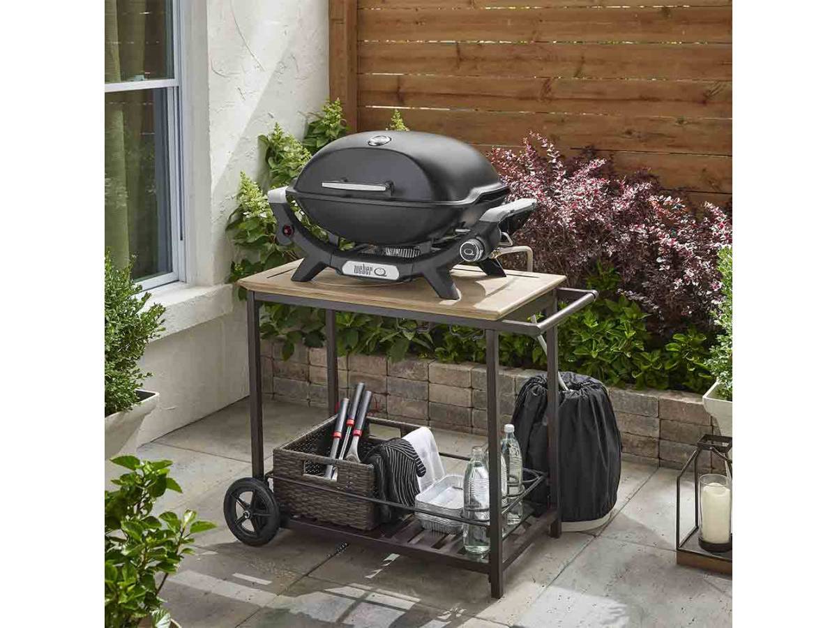 Weber - Barbecue à gaz Q 2100N noir + Housse + Plan de travail + Plancha (1/2) - Weber - Image 6