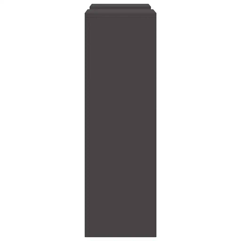 Helloshop26 - Lot de 2 supports de plantes modernes extérieurs 24 x 24 x 75 cm en acier noir - Image 4
