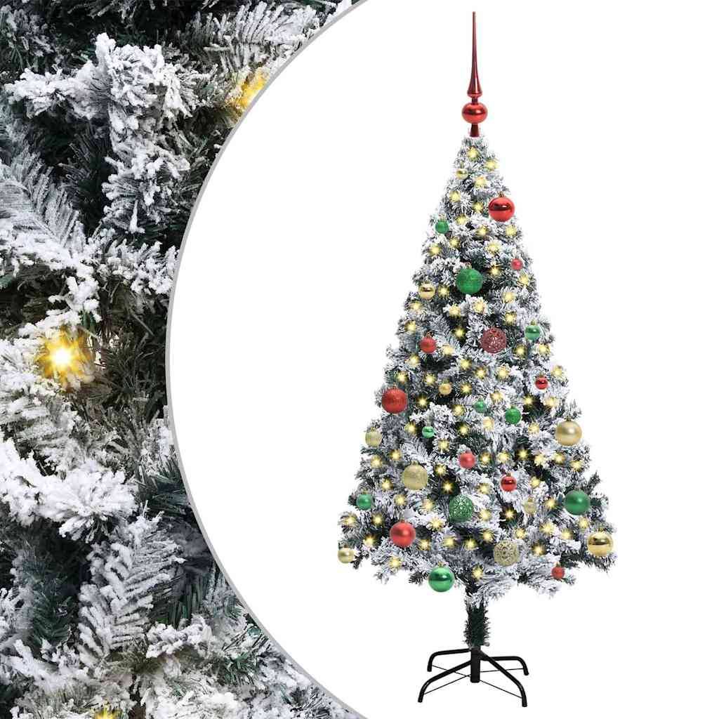Maison Chic - Sapin de Noël | Arbre de Noël artificiel Blanc 150 cm PVC, Acier et Plastique Maison Chic - Image 1