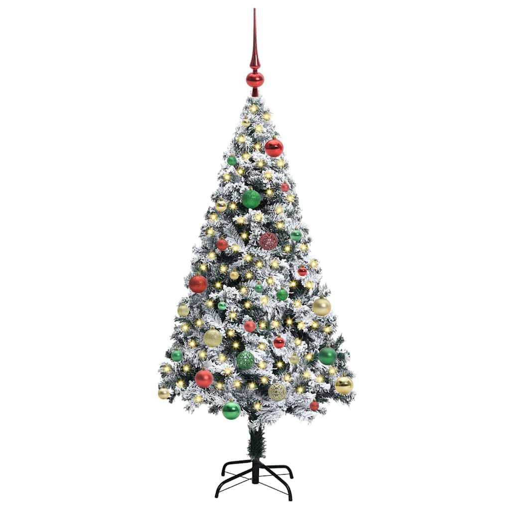 Maison Chic - Sapin de Noël | Arbre de Noël artificiel Blanc 150 cm PVC, Acier et Plastique Maison Chic - Image 3
