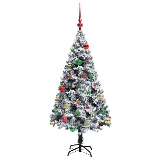 Maison Chic - Sapin de Noël | Arbre de Noël artificiel Blanc 150 cm PVC, Acier et Plastique Maison Chic - Image 6