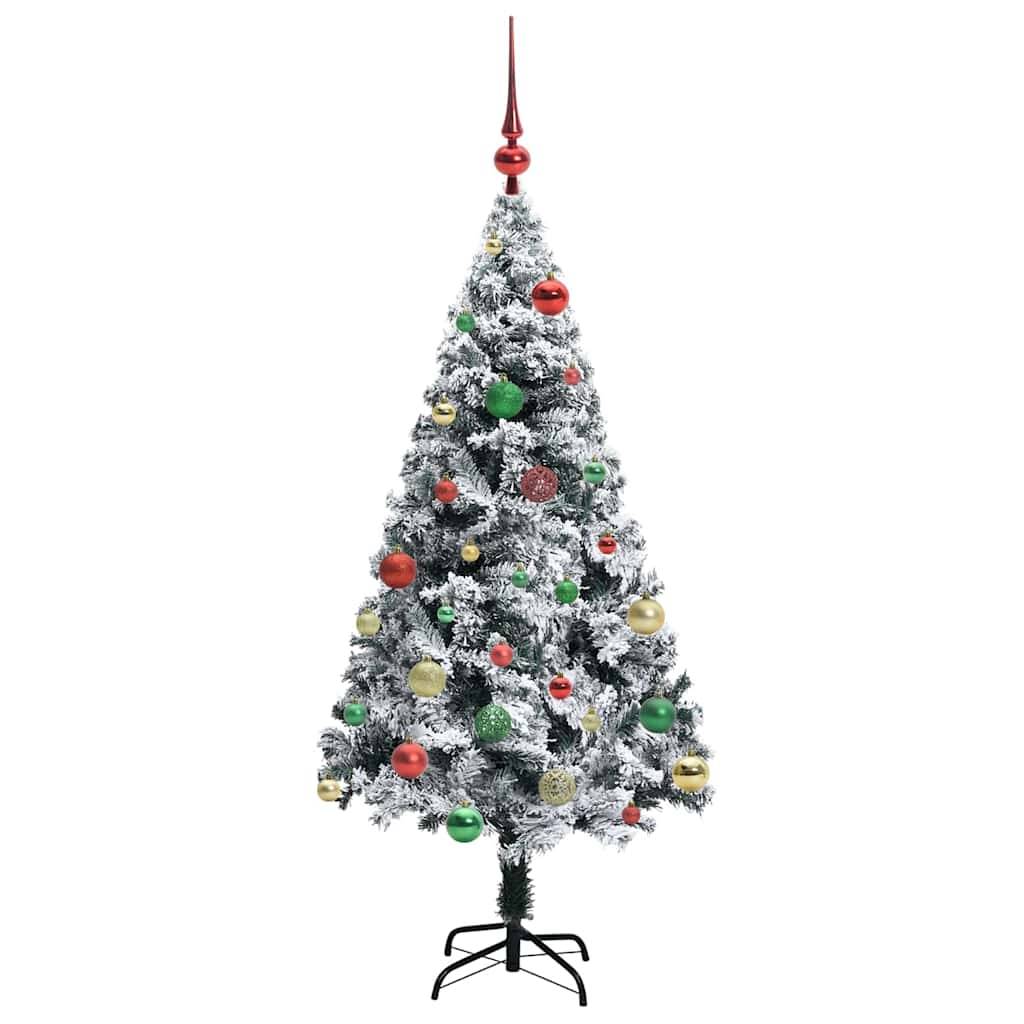 Maison Chic - Sapin de Noël | Arbre de Noël artificiel Blanc 150 cm PVC, Acier et Plastique Maison Chic - Image 6