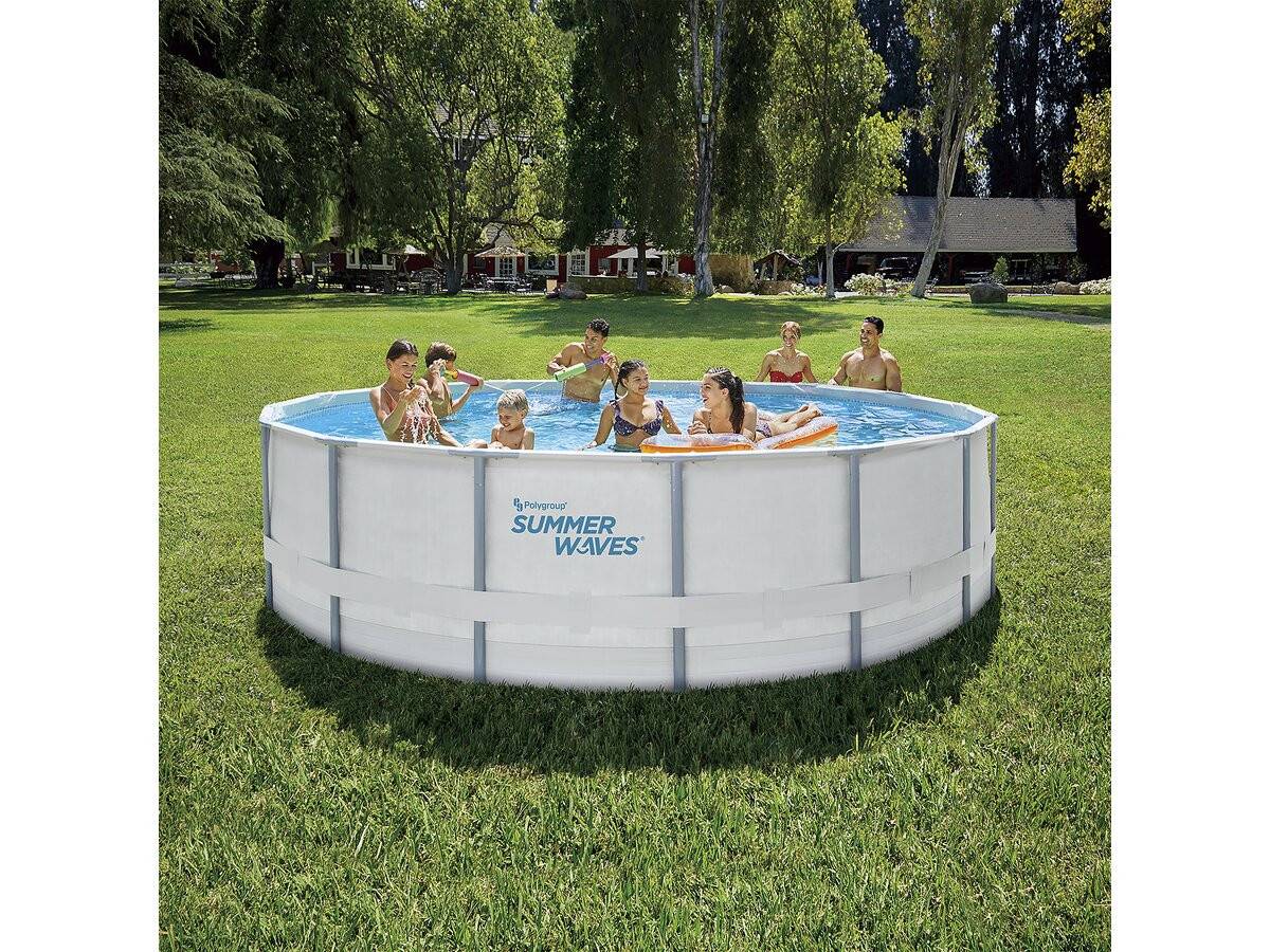Piscine Hors-sol Tubulaire "elite" - ø 4.88 X 1.22 M -habitat Et Jardin - Image 2