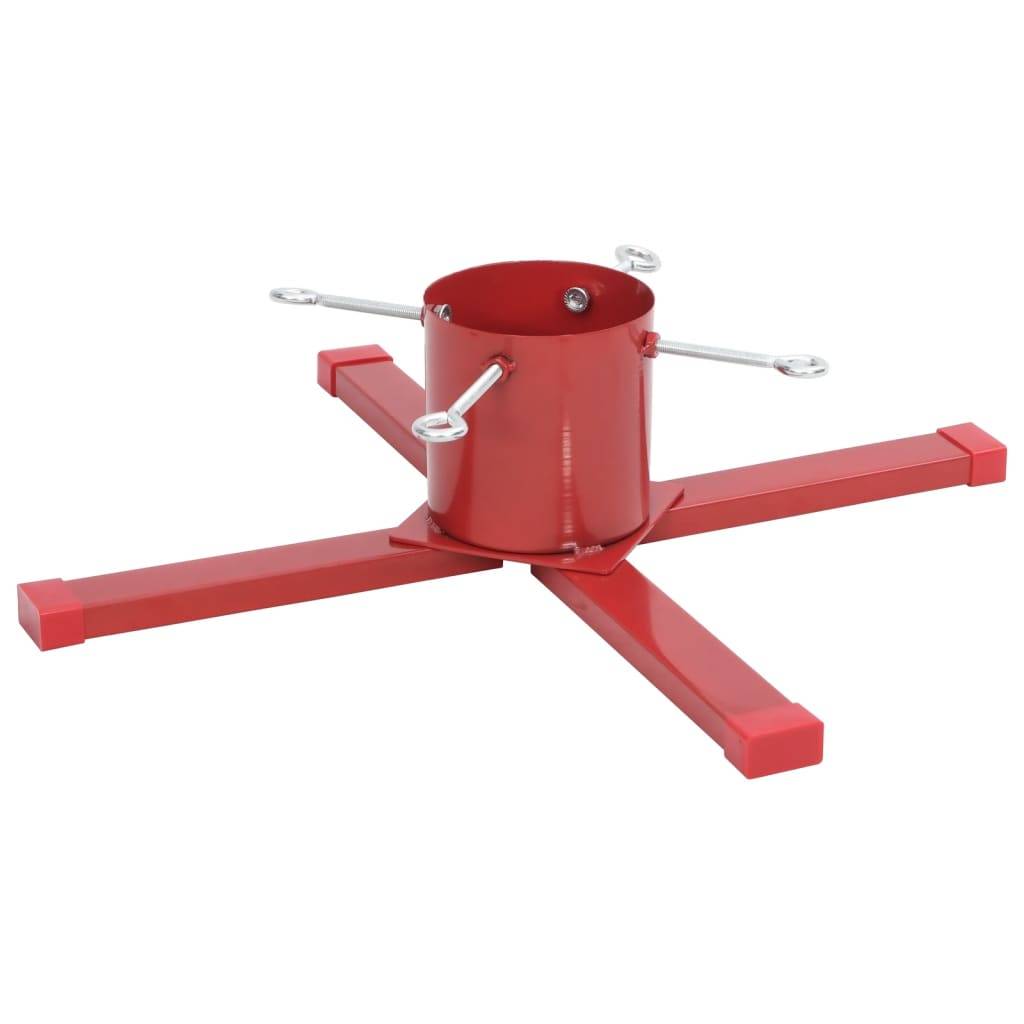 Pied de Sapin - Support de sapin de Noël - Base de Sapin rouge 61x61x15,5 cm