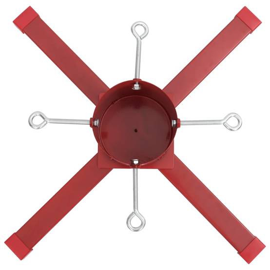 Pied de Sapin - Support de sapin de Noël - Base de Sapin rouge 61x61x15,5 cm - Image 6