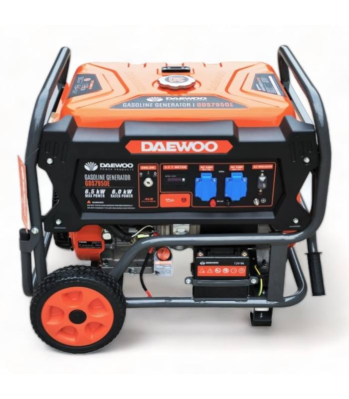 Groupe électrogène à essence 6500W, démarrage électrique, Régulateur AVR  - DAEWOO GDS7950E - Image 3