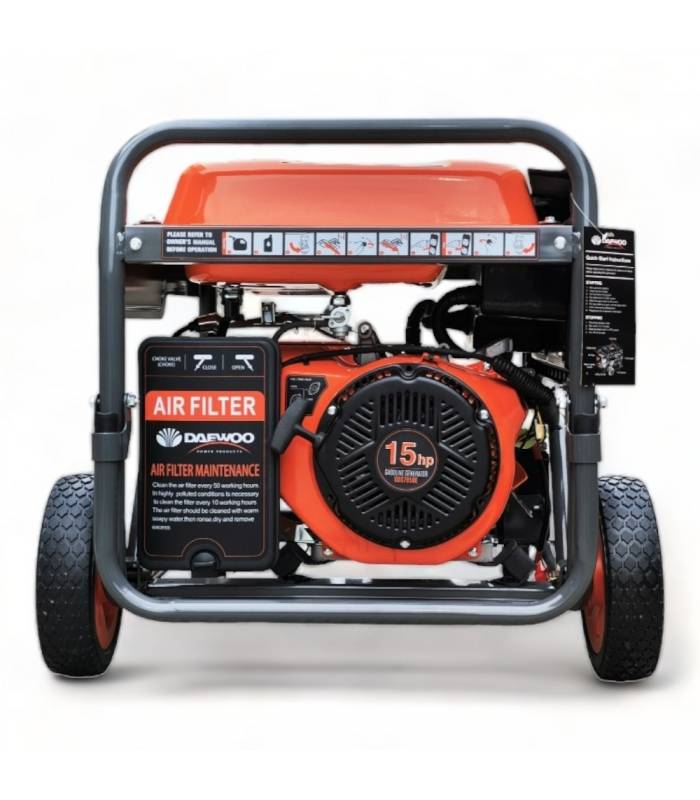 Groupe électrogène à essence 6500W, démarrage électrique, Régulateur AVR - DAEWOO GDS7950E - Image 7