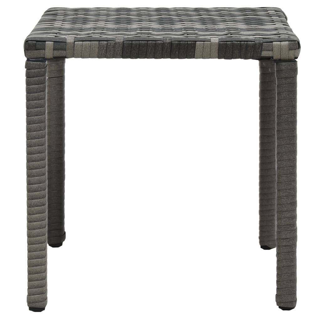 Helloshop26 - Lot de deux chaises longues transat 200 cm avec table résine tressée anthracite - Image 7