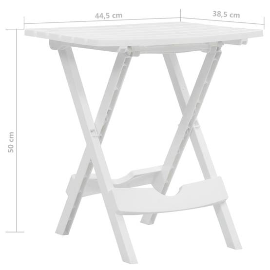 Table bois composite Prolenta Blanc 44,5 X 38,5 X 50 cm - P87209B - Image 7